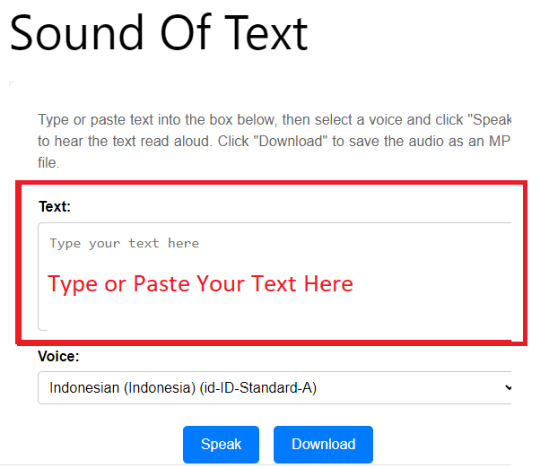 Sound of text input field