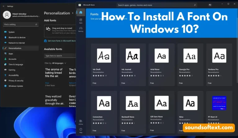 How To Install A Font On Windows 10