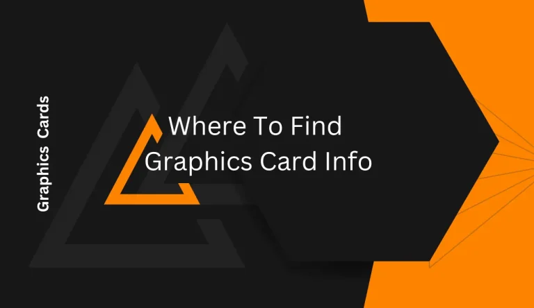 Where To Find Graphics Card Info