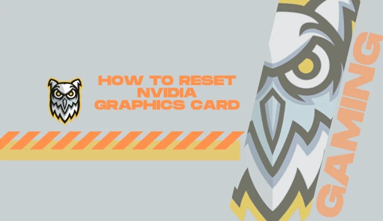 How To Reset Nvidia Graphics Card